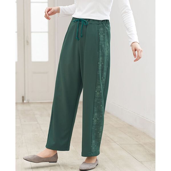 BELLUNA（ベルーナ）の「＜ｍｏｚ＞ぬくぬくイージープリントパンツ（フルレングスパンツ）」｜詳細画像