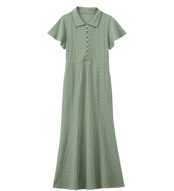 RANAN（ラナン）の「フレアスリーブマーメードポロワンピ（その他ワンピース）」｜詳細画像