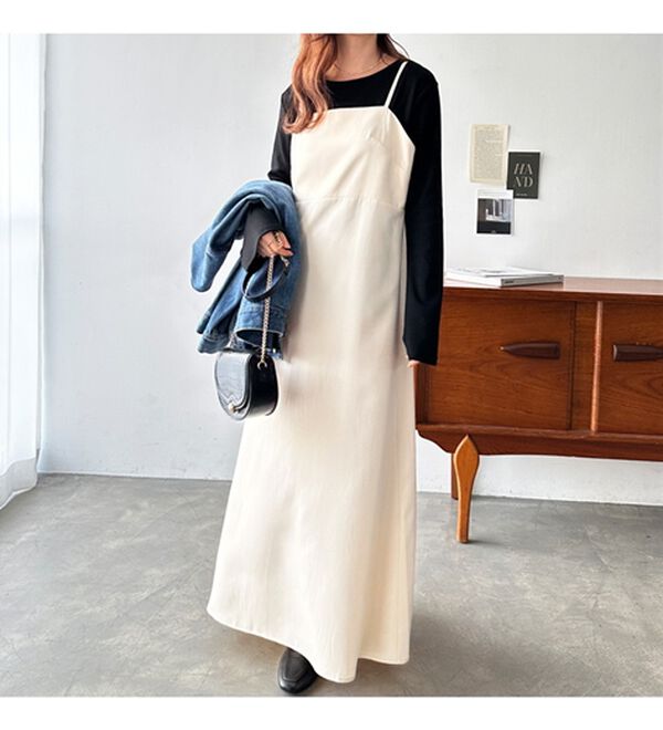 GeeRA（ジーラ）の「バックストラップデザインキャミワンピース（その他ワンピース）」｜詳細画像