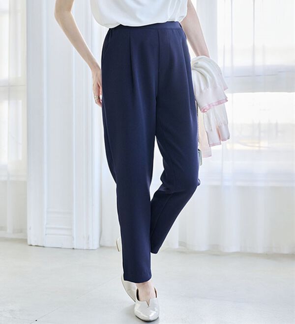 RANAN（ラナン）の「【選べる股下】美脚シルエットタックパンツ（フルレングスパンツ）」｜詳細画像