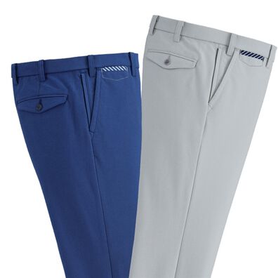 「【２本組】ストレスフリーな上品スラックス（メンズフルレングスパンツ）」