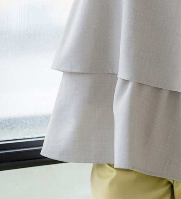 BELLUNA（ベルーナ）の「サラリ麻調素材ビスチェセットアップ（セットアップ）」｜詳細画像