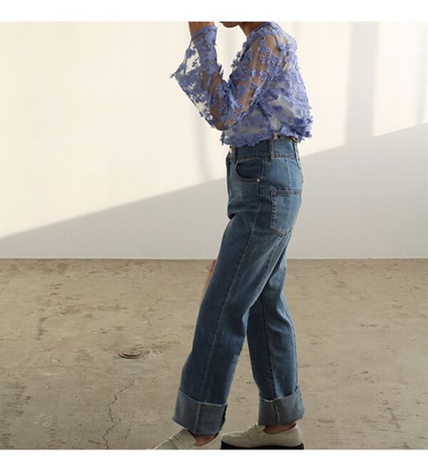 GeeRA（ジーラ）の「３Ｄレースブラウス（ブラウス）」｜詳細画像