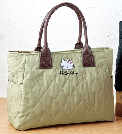 BELLUNA（ベルーナ）の「＜ハローキティ＞Ａ４が入る！軽～い仕切りたくさん手提げバッグ（ハンドバッグ）」