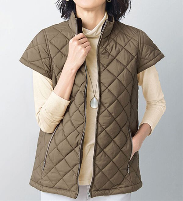 VINNO（ヴィノ）の「プライムウォームキルティングベスト（ベスト）」｜詳細画像