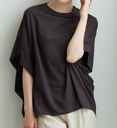 BELLUNA（ベルーナ）の「【接触冷感】二の腕隠れる！ドルマンチュニック（チュニック）」