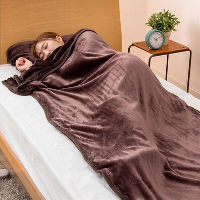 「あったかフランネルすっぽり毛布　吸湿発熱・蓄熱・保湿・抗菌防臭　＜ベルウォーム・ベルモイスト＞（毛布・ブランケット）」