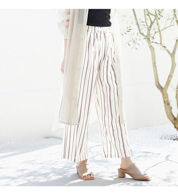 GeeRA（ジーラ）の「接触冷感！リラックスワイドパンツ（ワイドパンツ・ガウチョ）」｜詳細画像