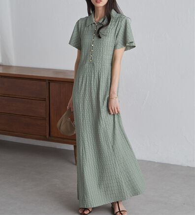 RANAN（ラナン）の「フレアスリーブマーメードポロワンピ（その他ワンピース）」