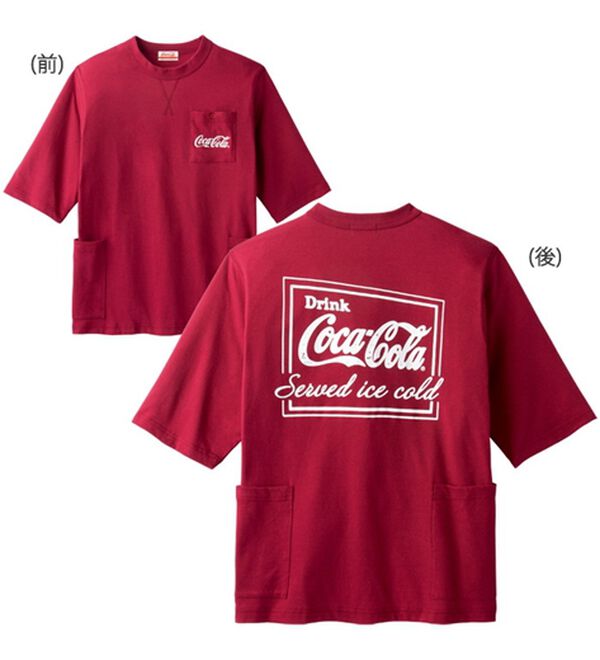 「＜コカ・コーラ＞接触冷感多ポケットＴシャツ（メンズＴシャツ）」｜詳細画像