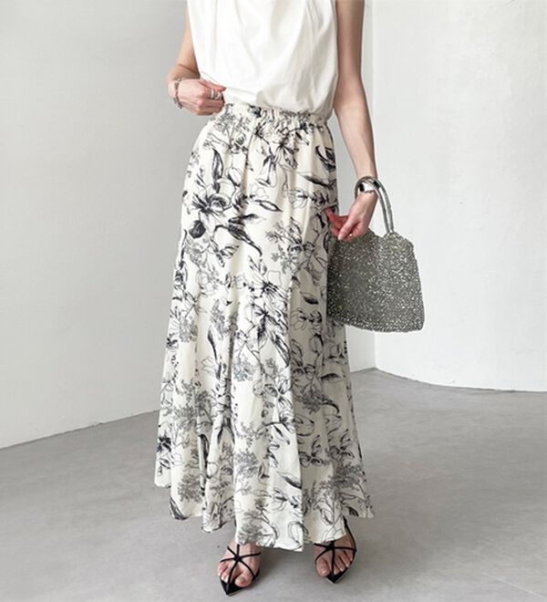 GeeRA（ジーラ）の「切替フレアーロングスカート（ロングスカート）」｜詳細画像