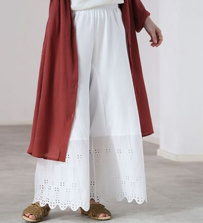 A HAPPY MARILYN（アハッピーマリリン）の「【３丈から選べる】脱！股ずれ宣言！裾レースぺチパンツ（肌着・インナーウェア）」