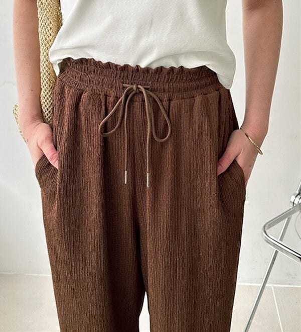 GeeRA（ジーラ）の「さらさら涼感イージーパンツ（フルレングスパンツ）」｜詳細画像