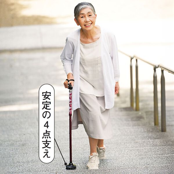 「折りたためるあんしんステッキ（シニア・生活サポート）」｜詳細画像