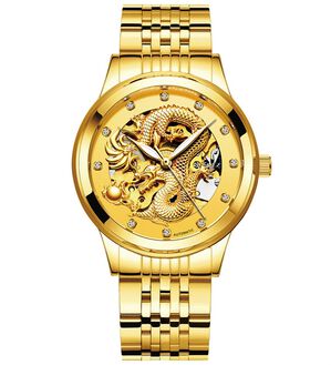 「自動巻昇龍スケルトンウォッチ（メンズ腕時計）」｜詳細画像