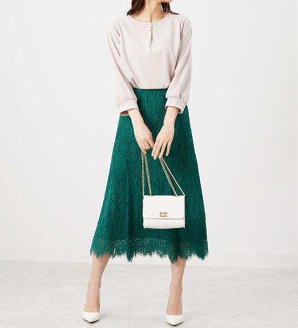 BELLUNA（ベルーナ）の「カットジョーゼットパールボタン付ブラウス（ブラウス）」｜詳細画像