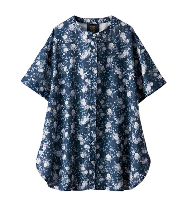 BELLUNA（ベルーナ）の「〈日比谷花壇〉バンドカラーチュニック（チュニック）」｜詳細画像