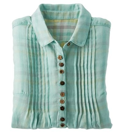 BELLUNA（ベルーナ）の「綿１００％ダブルガーゼブラウス（ブラウス）」