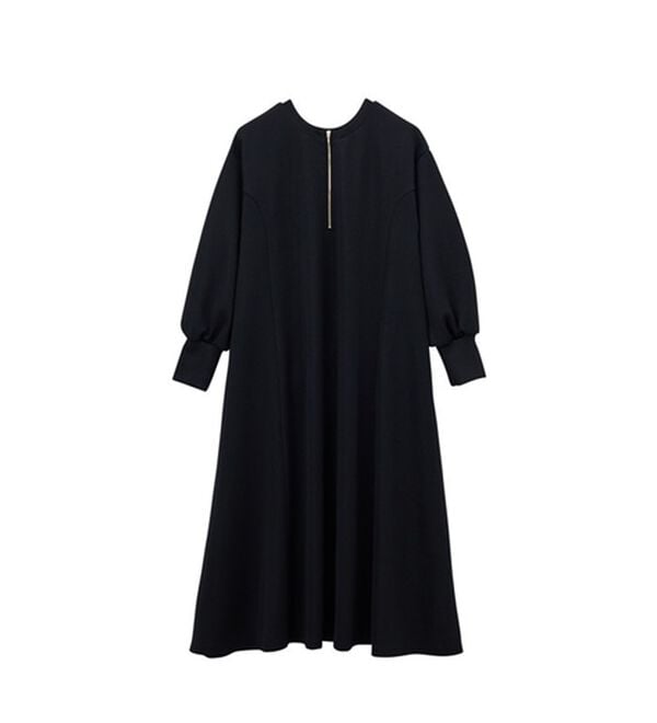 GeeRA（ジーラ）の「【再入荷】1枚で決まる！ハーフジップフレアワンピース（カットソーワンピース）」｜詳細画像