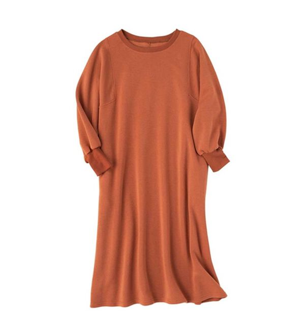 Viola e Viola（ヴィオラ エ ヴィオラ）の「あったか裏起毛ゆるワンピース（カットソーワンピース）」｜詳細画像