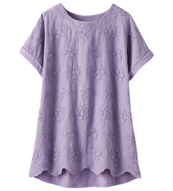 BELLUNA（ベルーナ）の「モチーフレース使いデザインプルオーバー（カットソー）」｜詳細画像