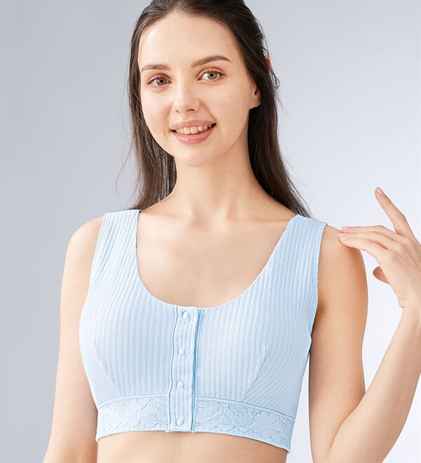 「【３色組】レースが肌に当たらない前あきブラ（ブラジャー）」｜詳細画像