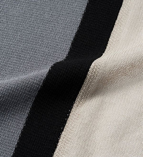 RANAN（ラナン）の「配色ブロッキングノースリーブニット（ニット・セーター）」｜詳細画像