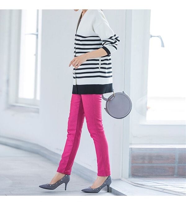 RANAN（ラナン）の「レトロボタンボーダーニットカーディガン（ニットカーディガン）」｜詳細画像