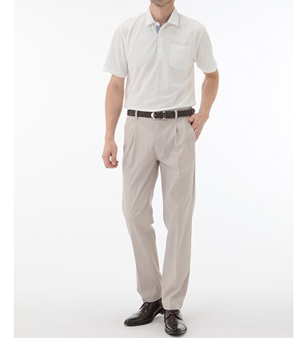 「＜コムルヴァン・オム＞クールリネンイージースラックス（メンズスラックス）」｜詳細画像