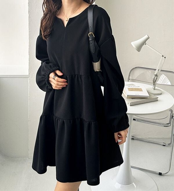 GeeRA（ジーラ）の「前後２ＷＡＹボリュームティアードブラウス（チュニック）」｜詳細画像