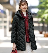 ルフラン（ルフラン）の「シームレスデザインダウンコート（ロングコート）」