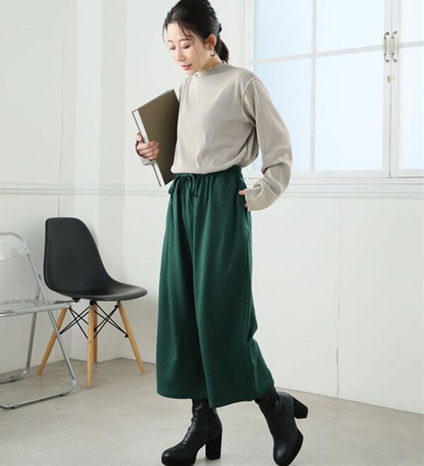 A HAPPY MARILYN（アハッピーマリリン）の「【Ｌ～８Ｌ／選べる丈】ゆるっと楽ちん！ストレートパンツ（フルレングスパンツ）」｜詳細画像
