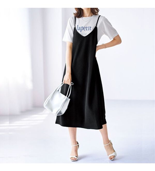 BELLUNA（ベルーナ）の「ジャカード素材ワンピースアンサンブル（アンサンブル）」｜詳細画像