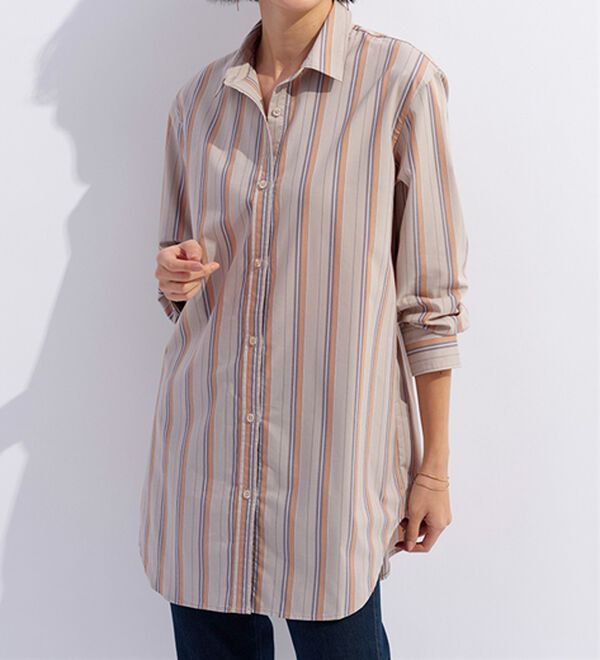 BELLUNA（ベルーナ）の「＜ＳＯＬＯＴＥＸ（Ｒ）＞ストレッチビッグシャツ（シャツ）」｜詳細画像