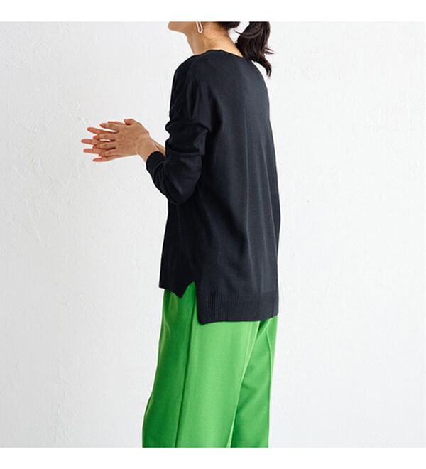 RANAN（ラナン）の「Ｖネックカシミヤタッチニット（ニット・セーター）」｜詳細画像