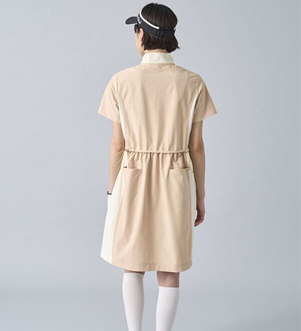 BELLUNA（ベルーナ）の「はっ水！配色ギャザーワンピース【UNDOVE】（その他ワンピース）」｜詳細画像