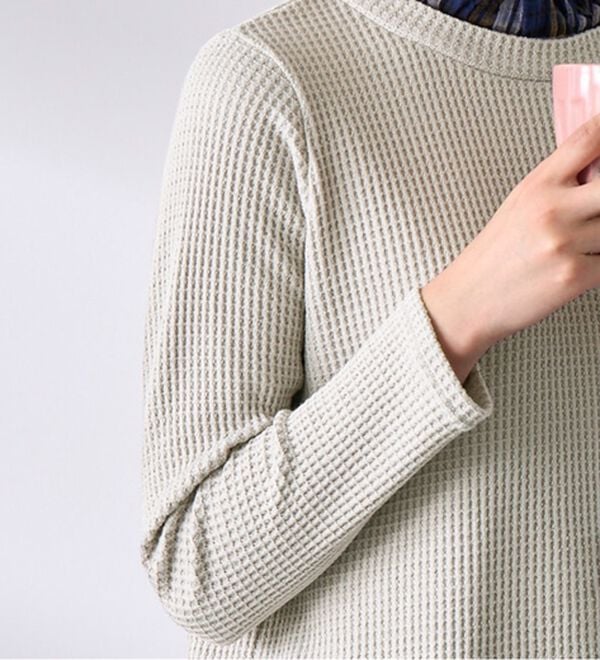 BELLUNA（ベルーナ）の「異素材重ね着風チュニック（チュニック）」｜詳細画像