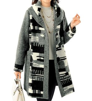 ルフラン（ルフラン）の「イタリア糸使いデザインコート（ロングコート）」｜詳細画像