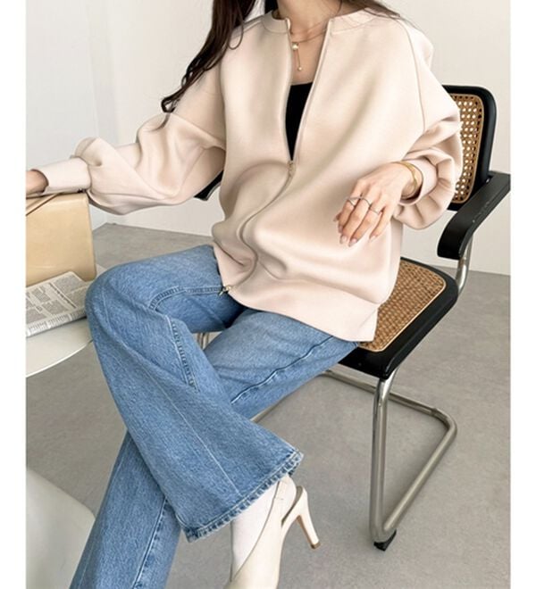 GeeRA（ジーラ）の「前後２ＷＡＹダブルジップスウェット（カットソー）」｜詳細画像