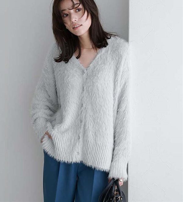 Pierrot（ピエロ）の「シャギーニットカーディガン（ニットカーディガン）」｜詳細画像