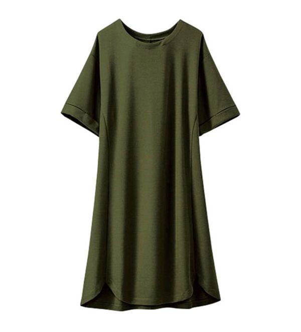 BELLUNA（ベルーナ）の「かのこ素材裾ラウンドチュニックワンピース（チュニックワンピース）」｜詳細画像