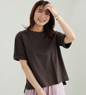 BELLUNA（ベルーナ）の「綿１００％汗染み対策短丈プルオーバー（カットソー）」｜詳細画像