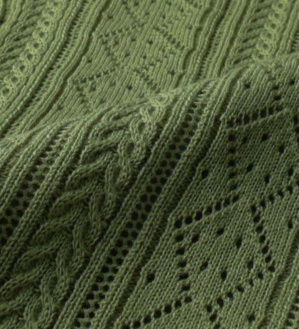 BELLUNA（ベルーナ）の「衿付き透かし編みニットカーディガン（ニットカーディガン）」｜詳細画像