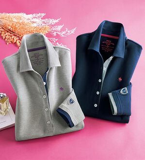 ルフラン（ルフラン）の「【２色組】【ＰＯＬＯ　ＢＣＳ】鹿の子ポロチュニック（チュニック）」｜2色組