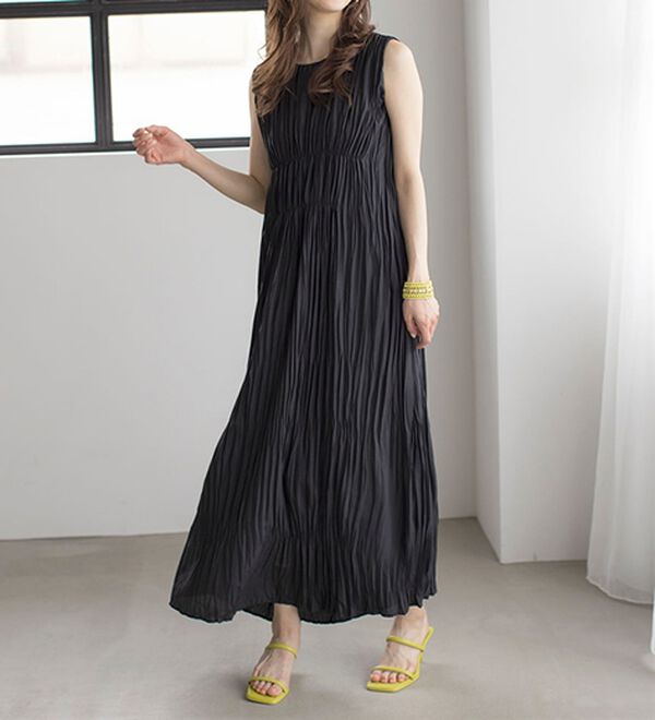 RANAN（ラナン）の「クラッシュプリーツワンピース（その他ワンピース）」｜詳細画像