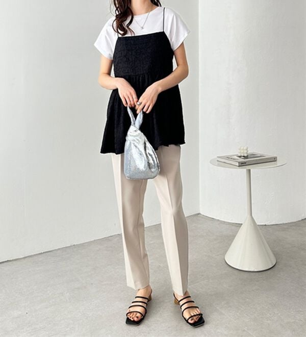 GeeRA（ジーラ）の「美脚きれい魅せ！テーパードパンツ（フルレングスパンツ）」｜詳細画像