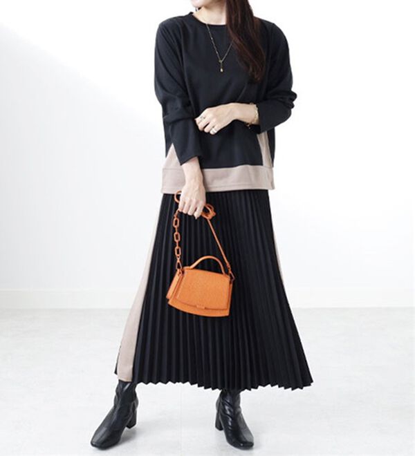 BELLUNA（ベルーナ）の「【Ｌａｇｒｉｌｕａ】配色ライン使いプルオーバー（セットアップ）」｜詳細画像