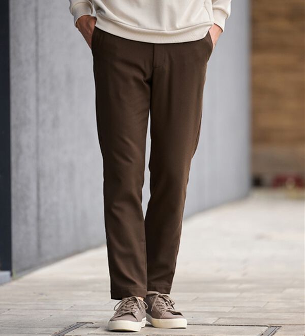 REMEN'S（リメンズ）の「起毛やわらかテーパードパンツ（メンズフルレングスパンツ）」｜詳細画像