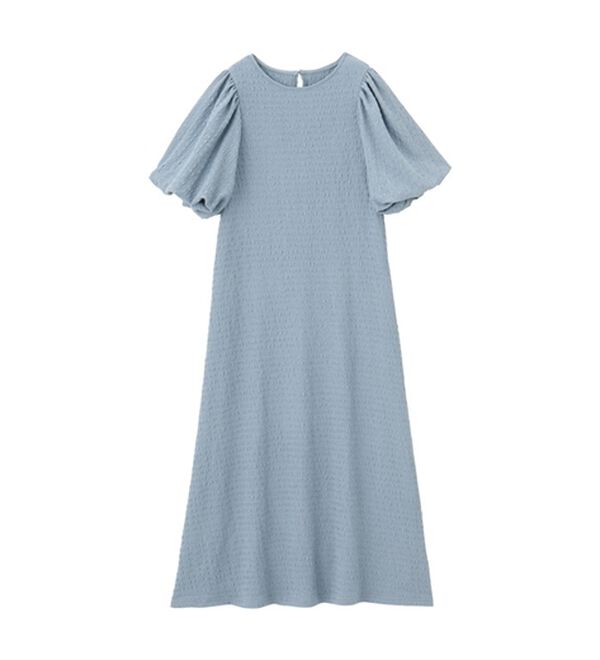 GeeRA（ジーラ）の「ボリューム袖楽ちん表面感ワンピース（カットソーワンピース）」｜詳細画像