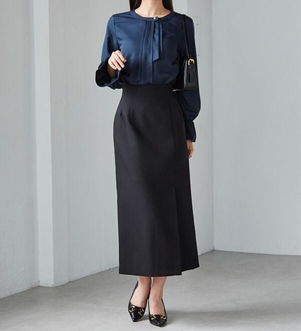 RANAN（ラナン）の「パール付きボウタイブラウス（ブラウス）」｜詳細画像